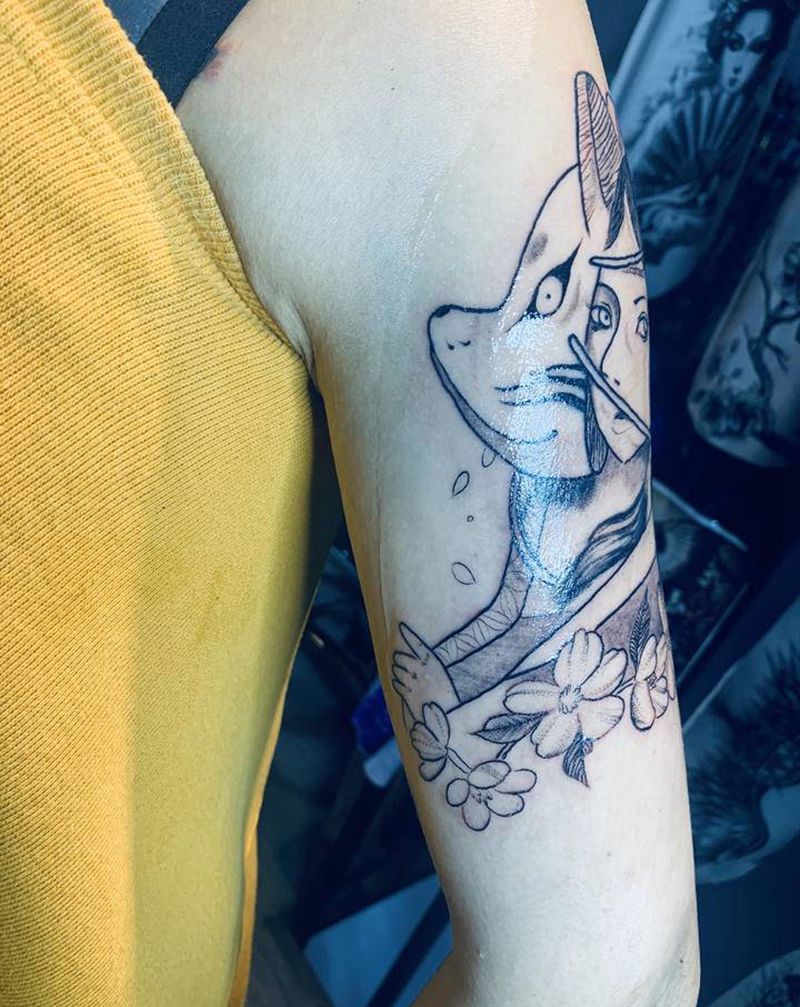 艺妓纹身图片_手臂纹身图案