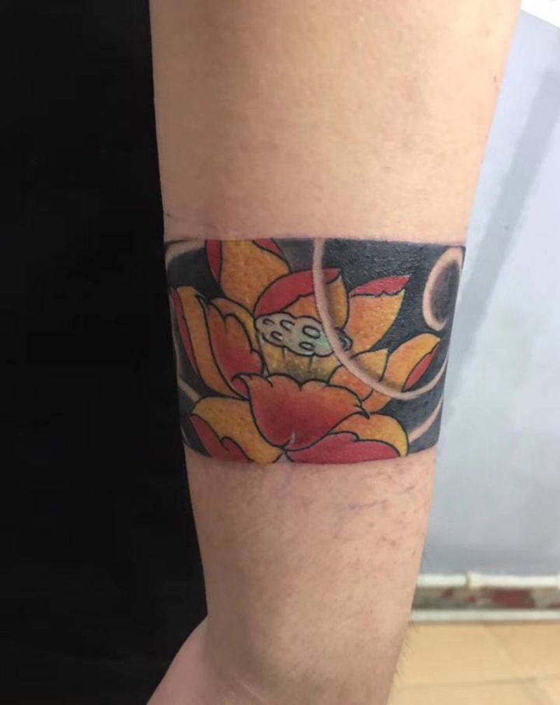 手环纹身图片_手臂纹身图案