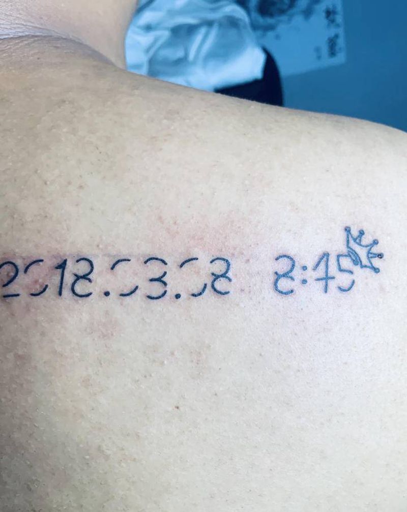 宝宝生日纹身图片_肩部纹身图案