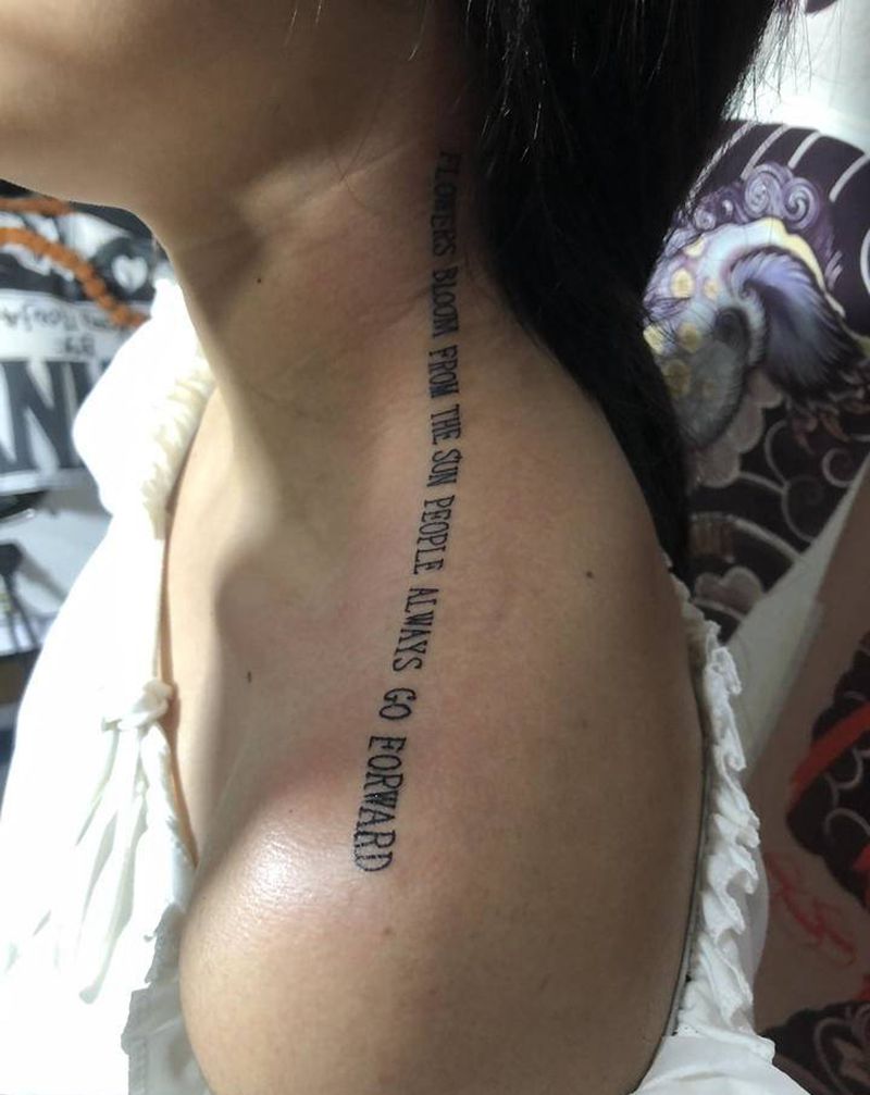 英文纹身图片_肩部纹身图案