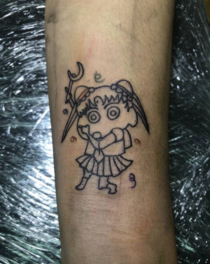 美少女纹身图片_手臂纹身图案