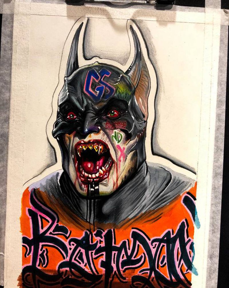 batman纹身图片_欧美写实纹身图案