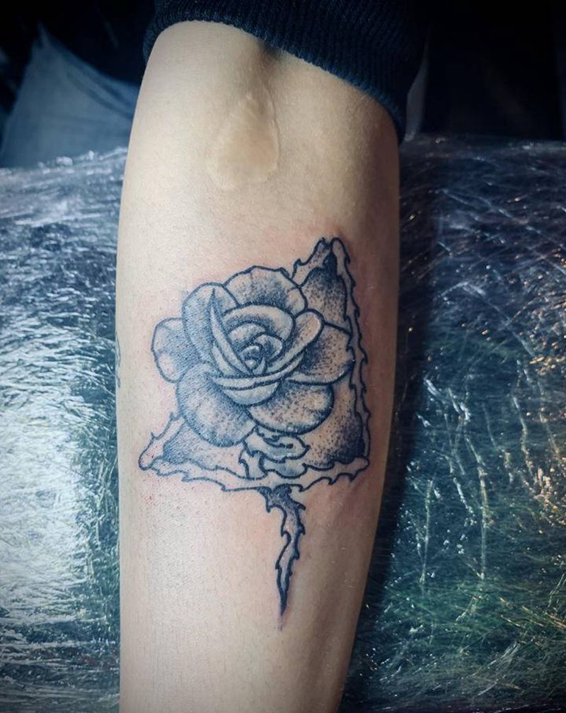 修改纹身图片_手臂Old School纹身图案