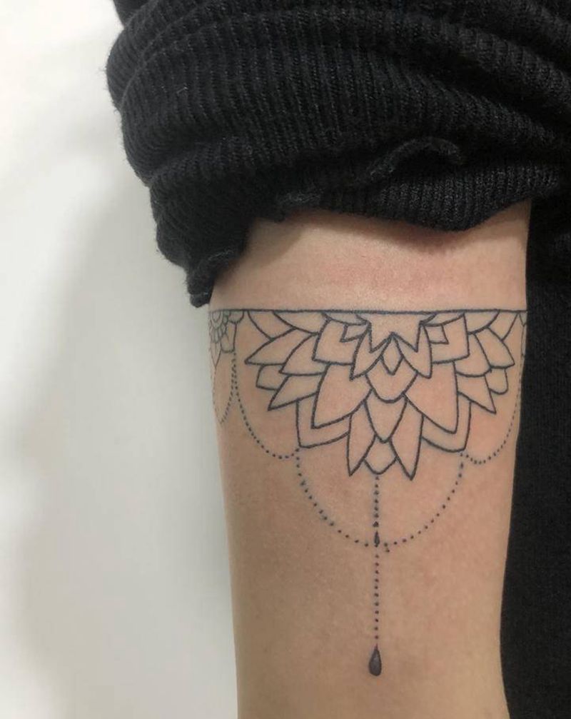 臂环纹身图片_手臂纹身图案