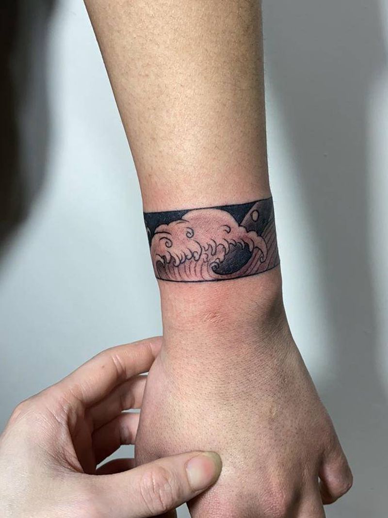 手环纹身图片_手臂纹身图案