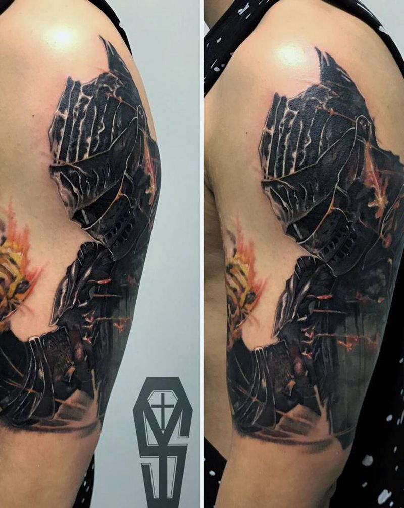 某个游戏的原画纹身图片_手臂欧美写实纹身图案