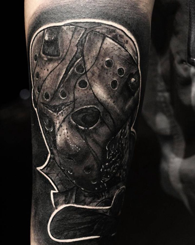 暗黑 杰森纹身图片_欧美写实纹身图案