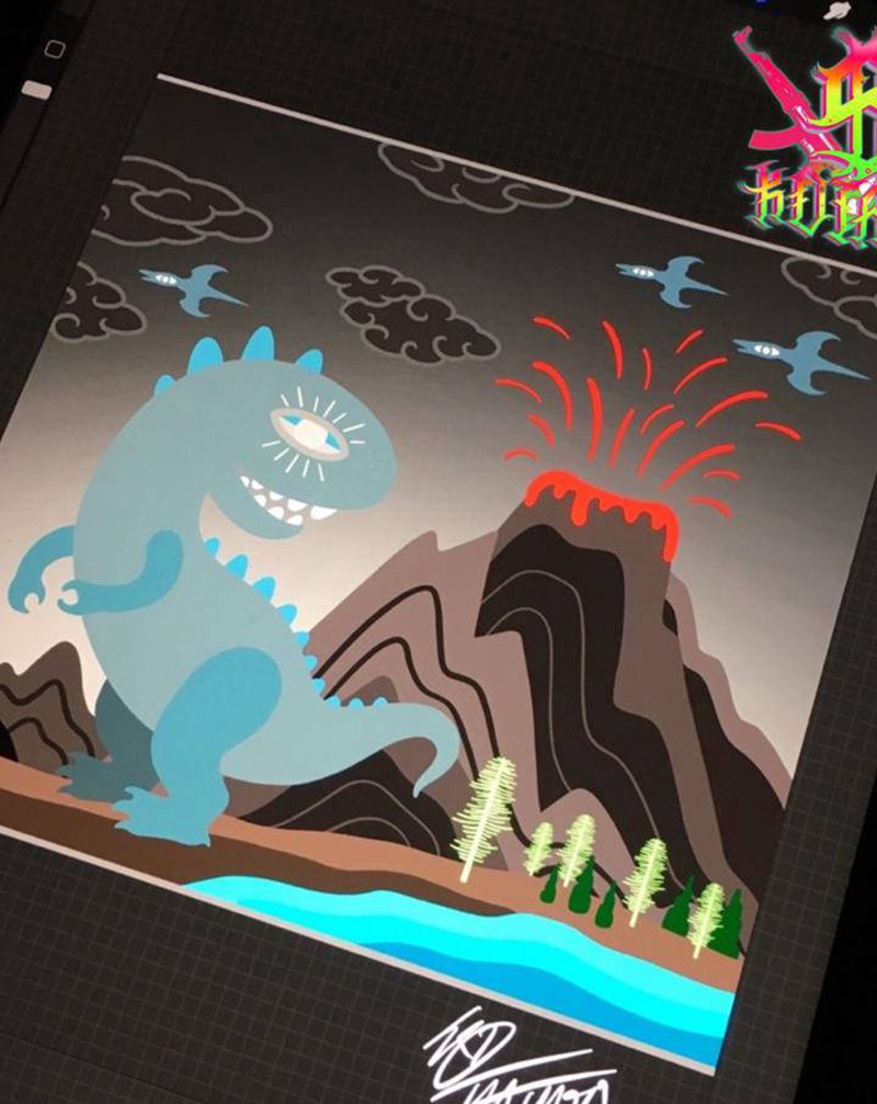 小恐龙纹身图片_恐龙纹身图案