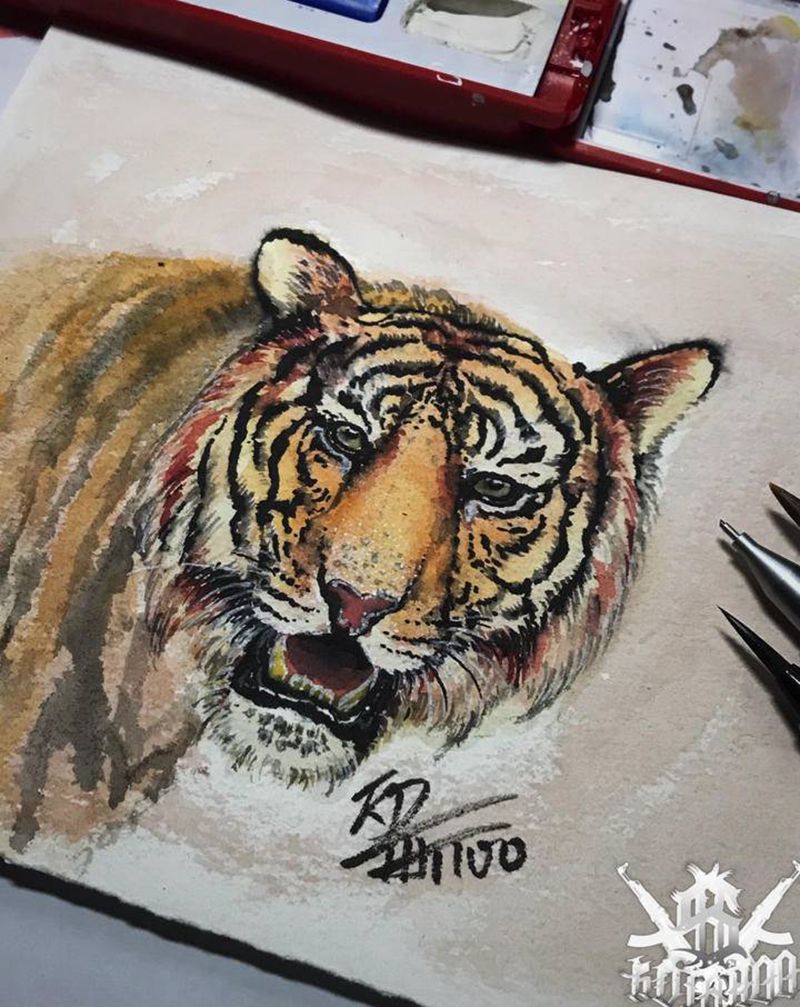 虎纹身图片_虎纹身图案