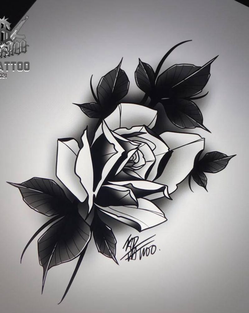 复制花纹身图片_New SchoolOld School纹身图案