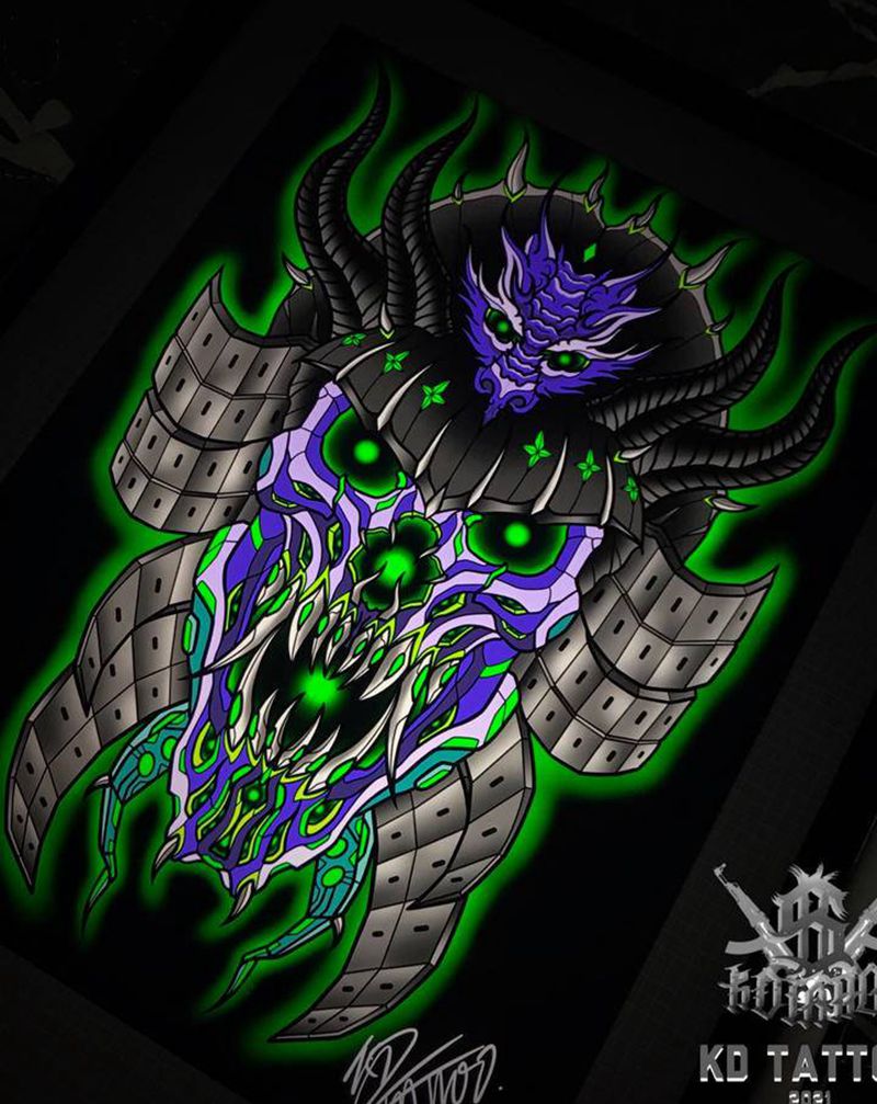 武士纹身图片_New SchoolOld School纹身图案