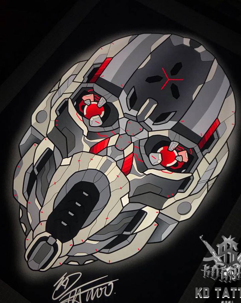 1纹身图片_New SchoolOld School骷髅纹身图案