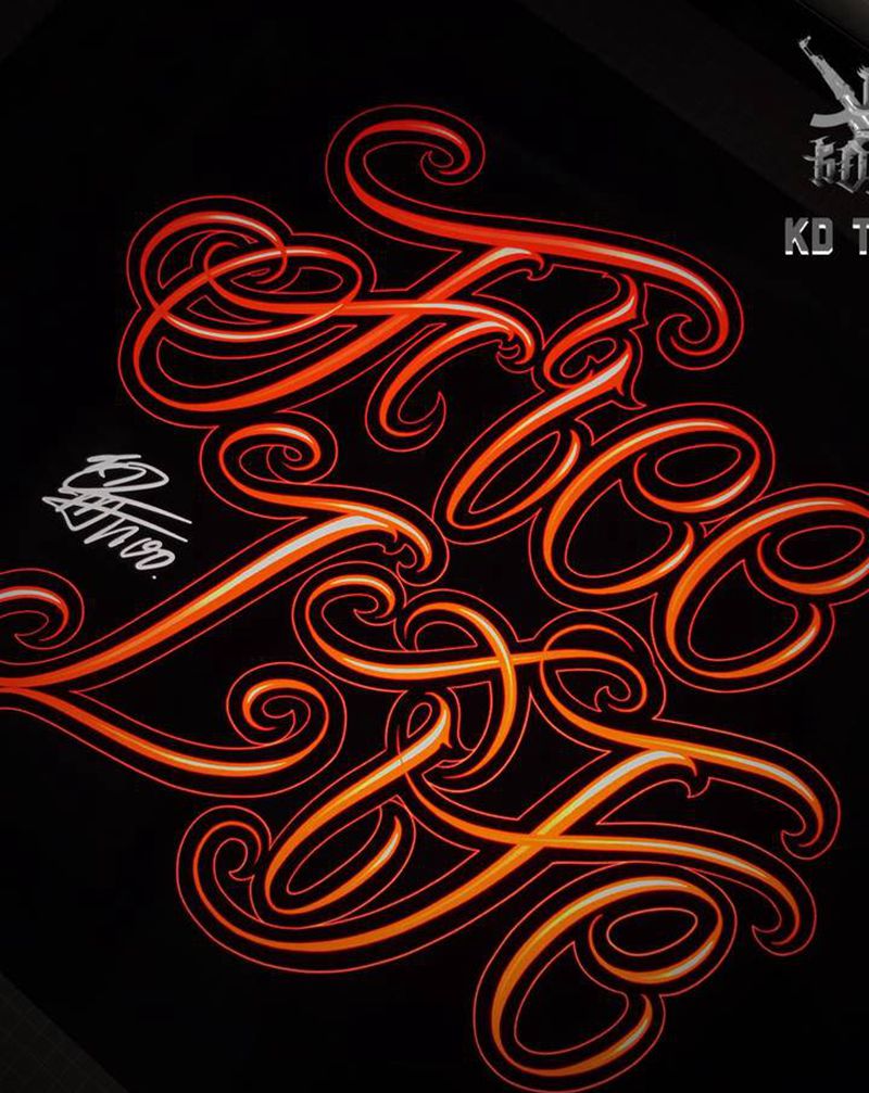 1纹身图片_花体字纹身图案