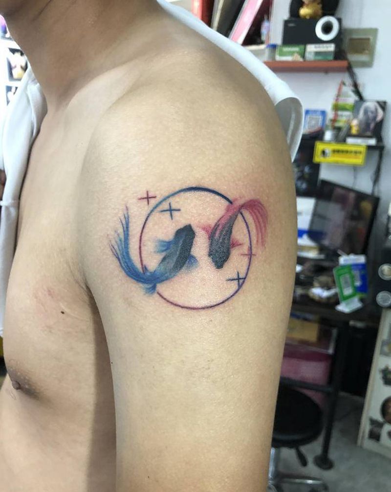 彩色小作品纹身图片_水彩纹身图案