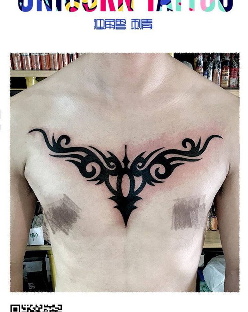 图腾纹身图片_胸部图腾纹身图案
