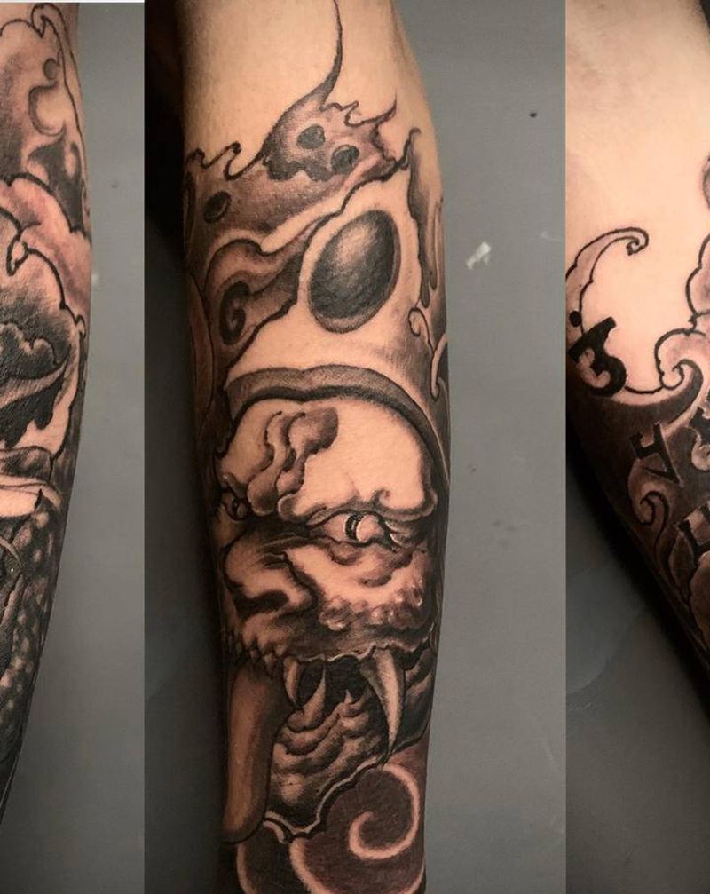 白无常纹身图片_新传统纹身图案