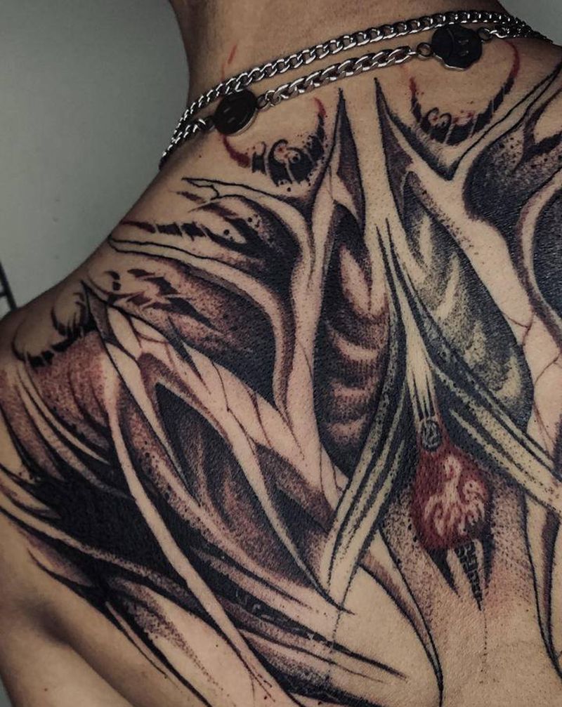 暗黑字纹身图片_欧美写实花体字纹身图案