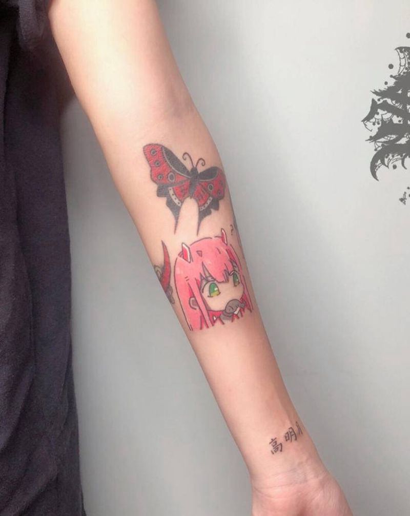 卡通纹身图片_手臂纹身图案