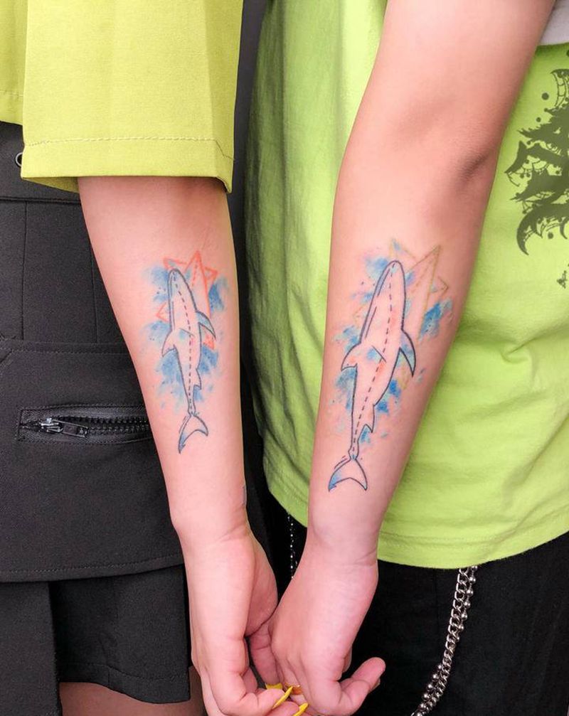 情侣纹身图片_手臂纹身图案