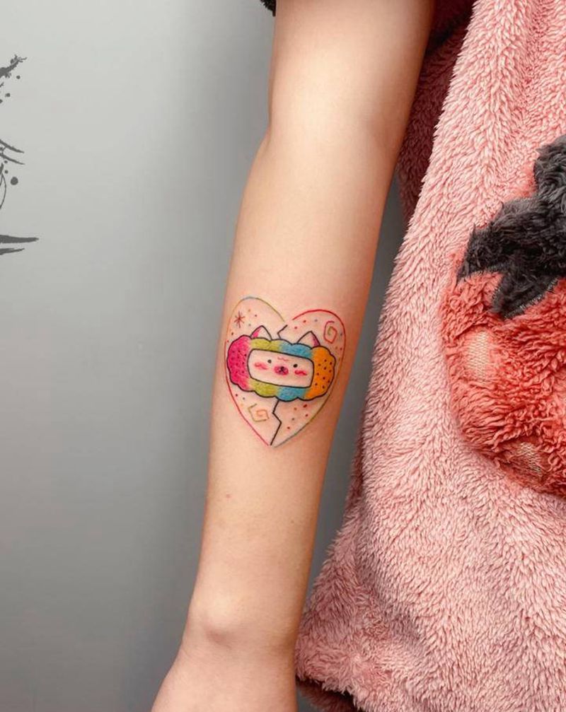 卡通纹身图片_手臂纹身图案