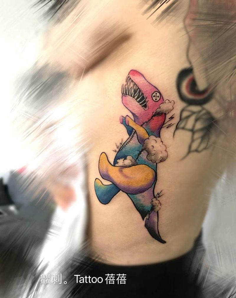 你的童年纹身图片_腰部纹身图案