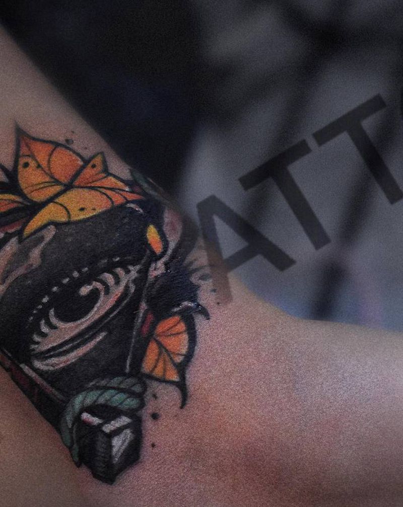 世界之眼纹身图片_手臂New SchoolOld School覆盖new school纹身图案