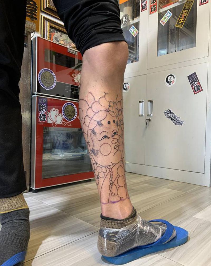 日式老传统系列纹身图片_手臂腿部老传统纹身图案