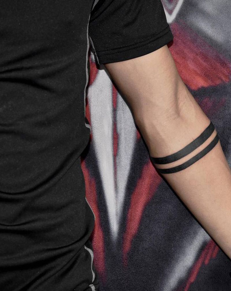 臂环纹身图片_手臂图腾臂环图腾纹身图案