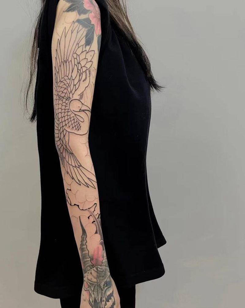 老传统/未完成纹身图片_手臂老传统纹身图案