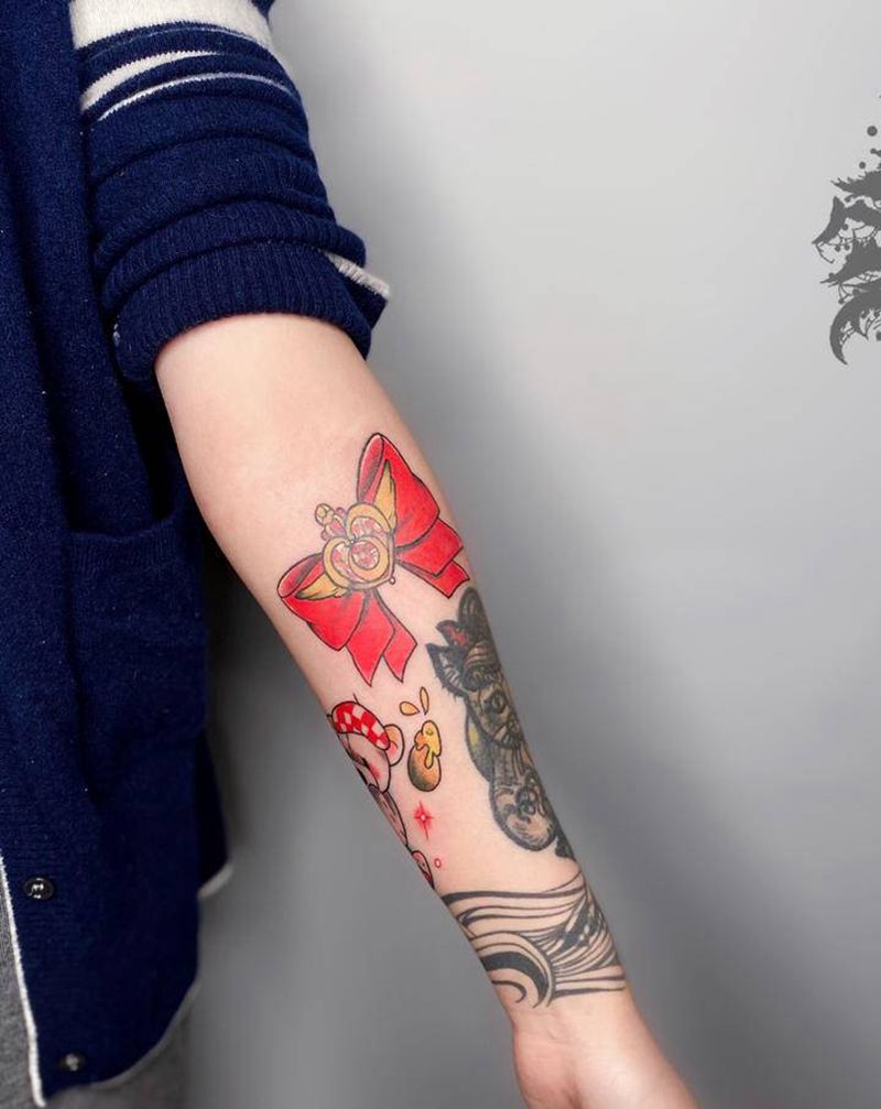 卡通纹身图片_手臂手部纹身图案