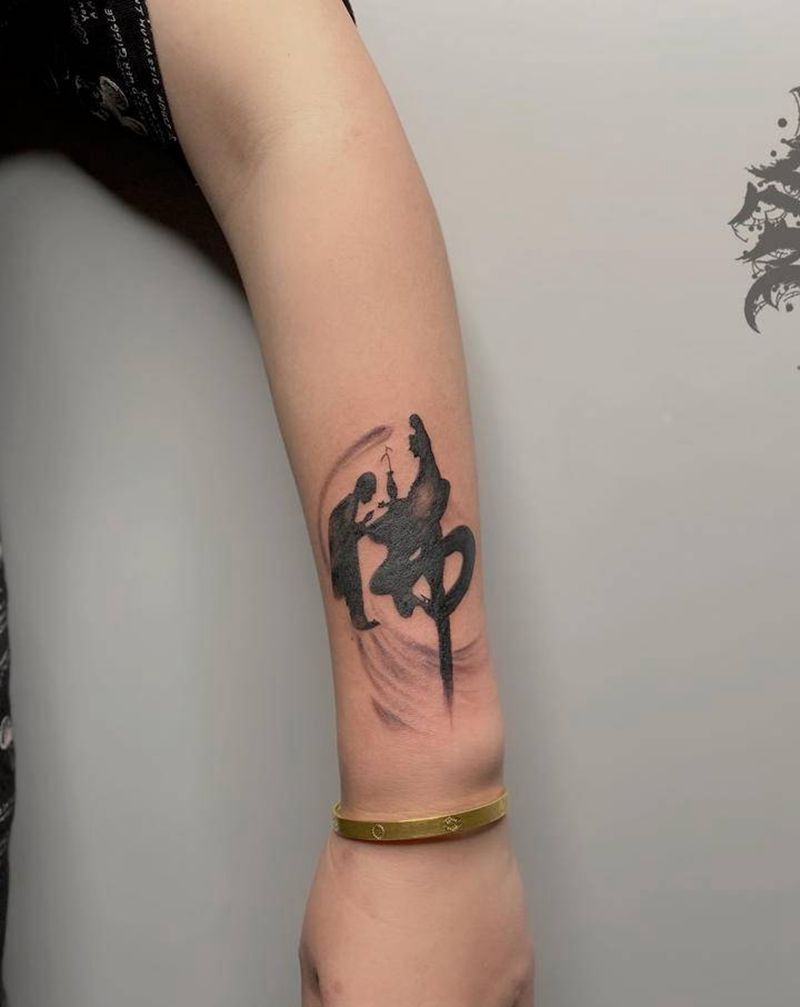 佛纹身图片_手臂手部纹身图案