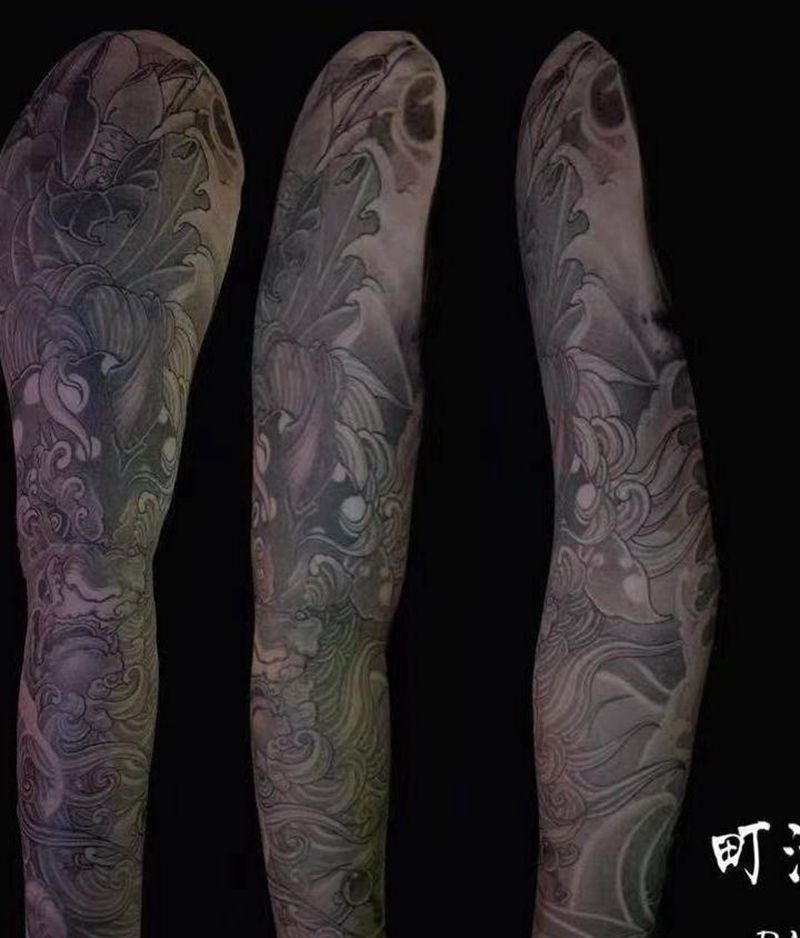 花臂纹身图片_手臂纹身图案