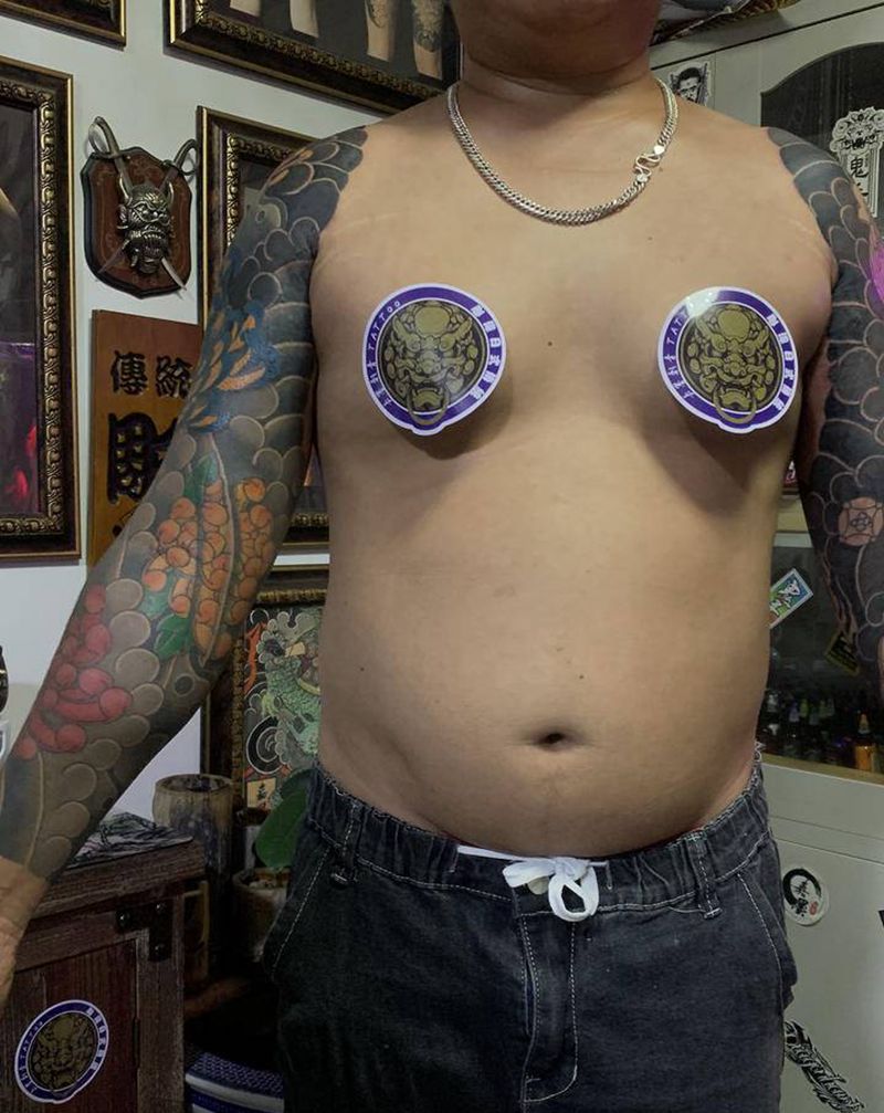 日式老传统花臂纹身图片_手臂老传统纹身图案