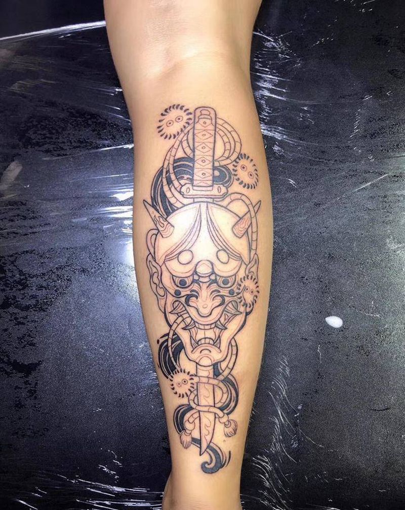 传统般若纹身图片_老传统纹身图案