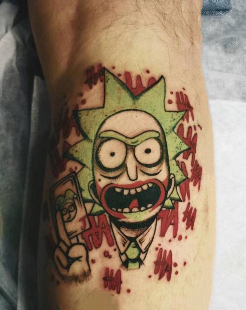 卡通纹身图片_手臂Old School纹身图案