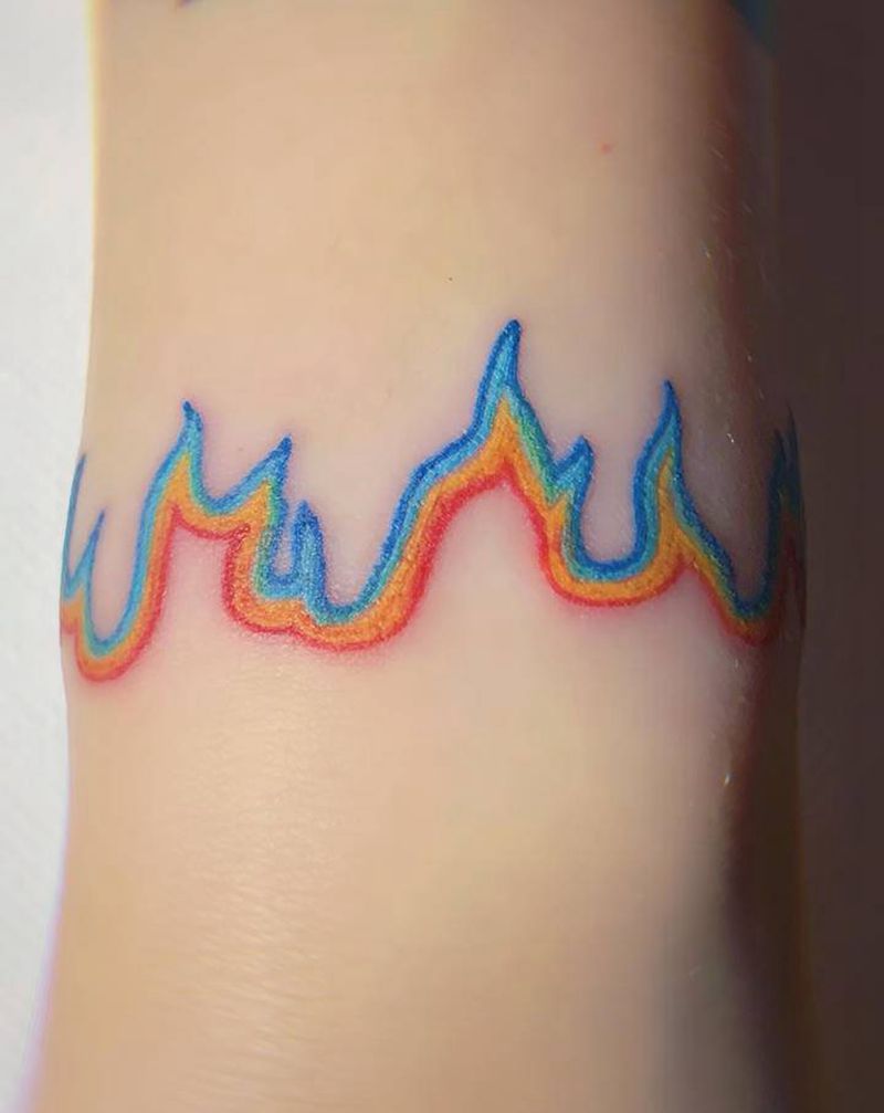 火焰纹身纹身图片_手臂纹身图案