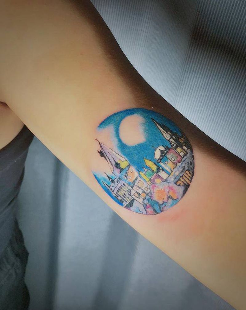 油画风纹身图片_手臂欧美写实纹身图案