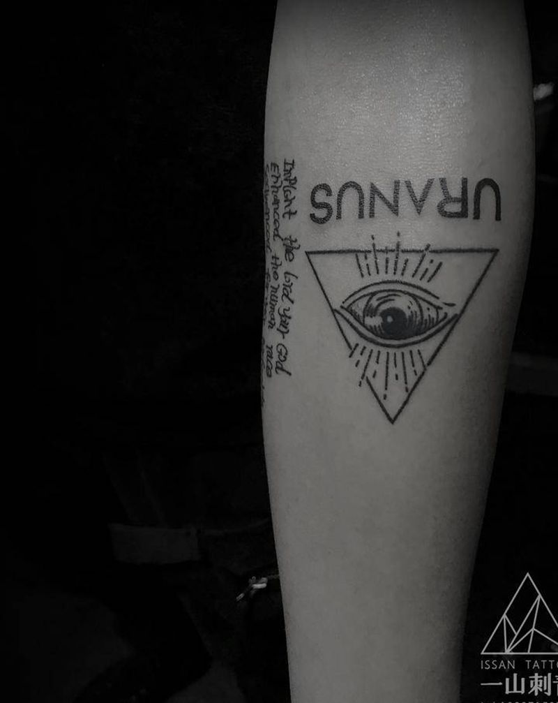 乐队相关纹身图片_手臂手部音乐乐队全视之眼纹身图案