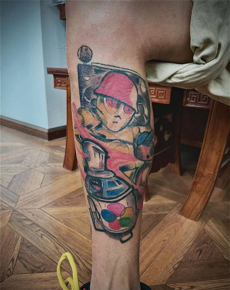 星战系列～纹身图片_腿部New School纹身图案