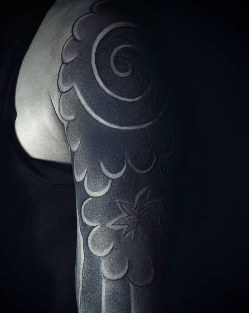 遮盖纹身图片_手臂老传统纹身图案