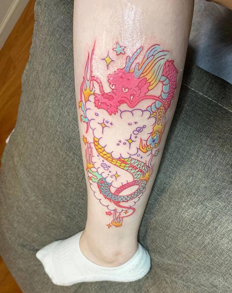 龙纹身图片_New School纹身图案