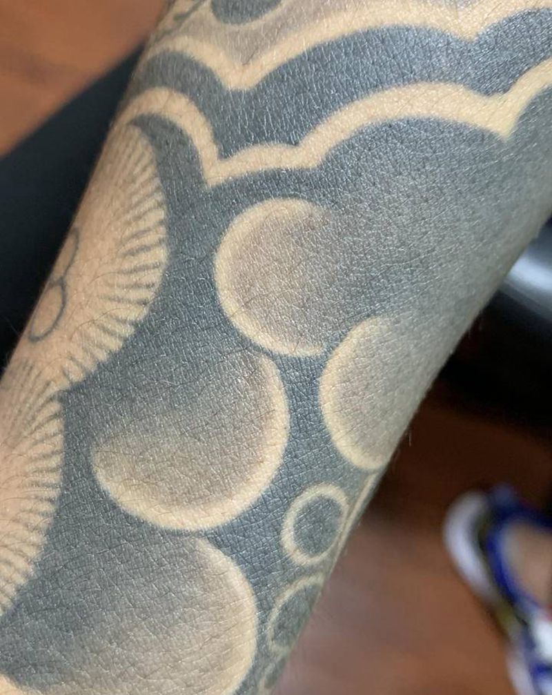 日式纹身图片_手臂老传统纹身图案