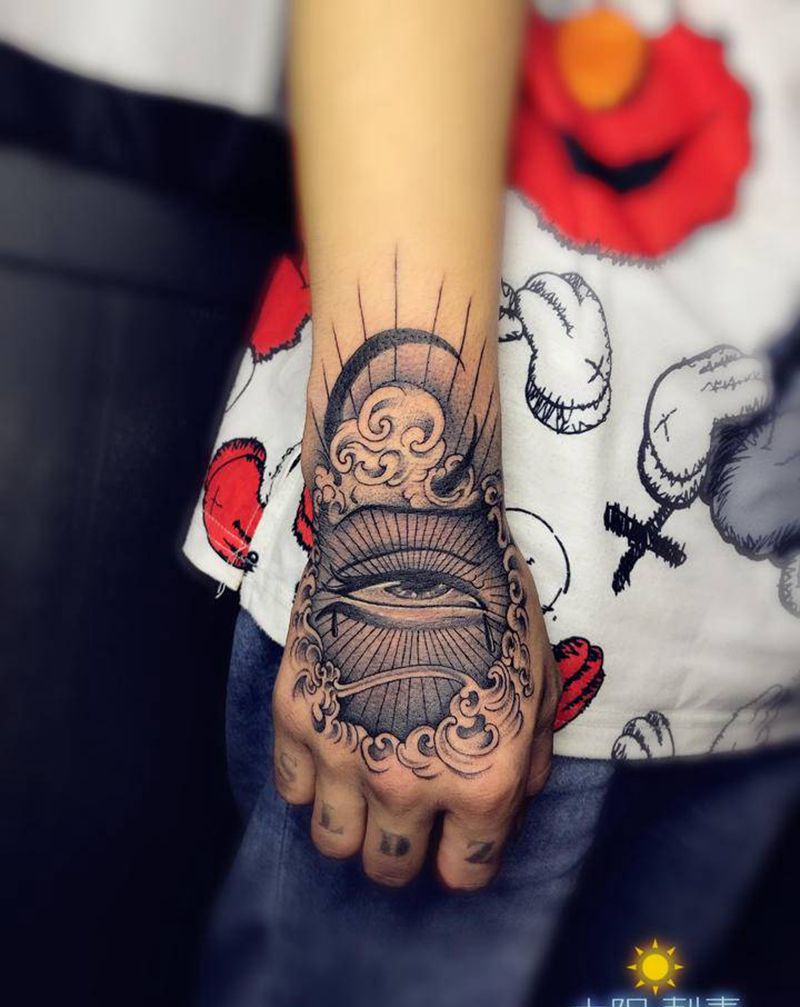 手背纹身图片_手部纹身图案