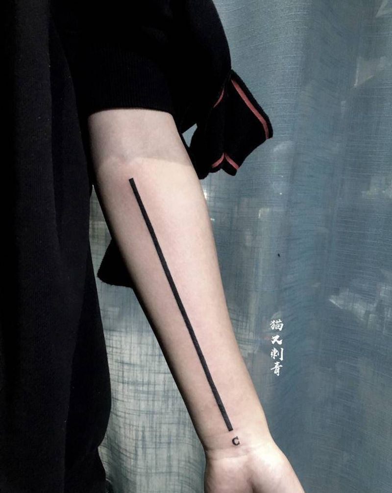 线纹身图片_手臂纹身图案