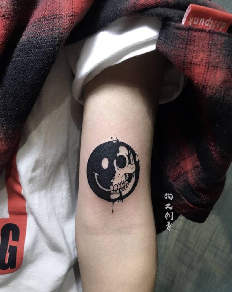 酷甜girl纹身图片_手臂纹身图案