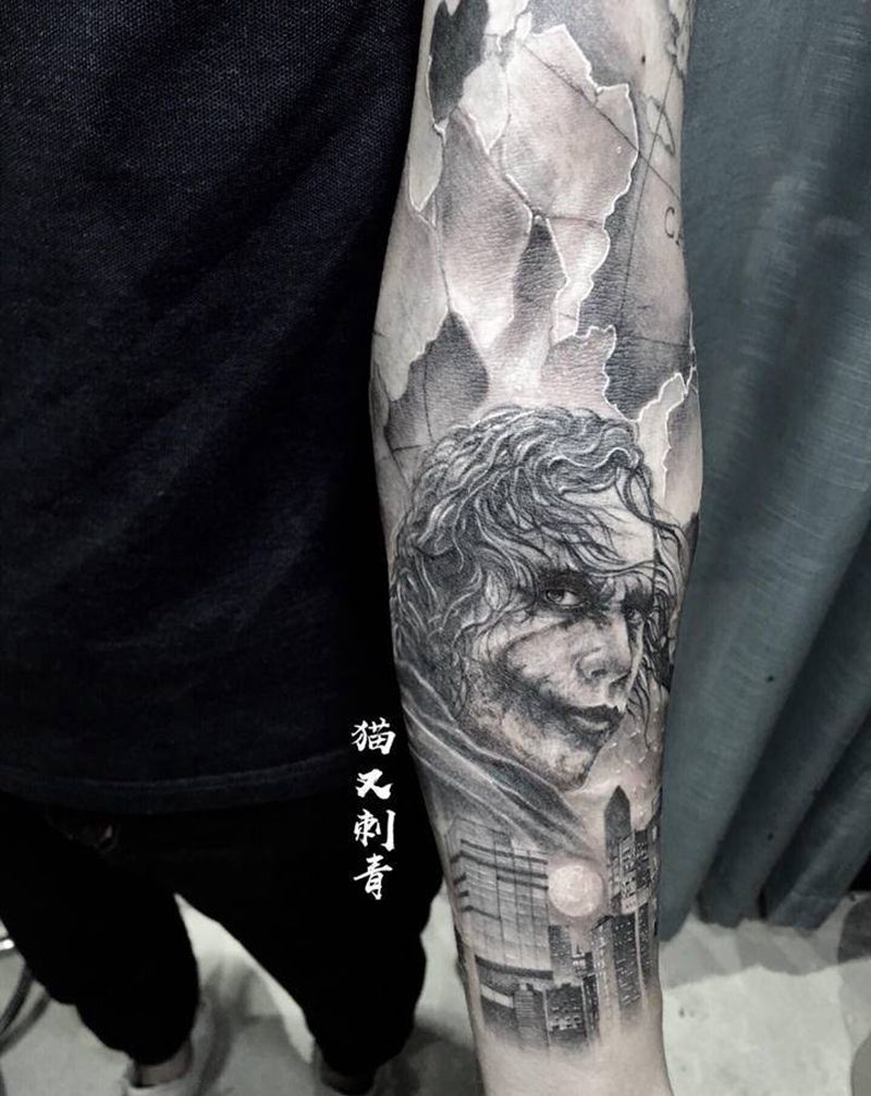 写实纹身图片_手臂纹身图案