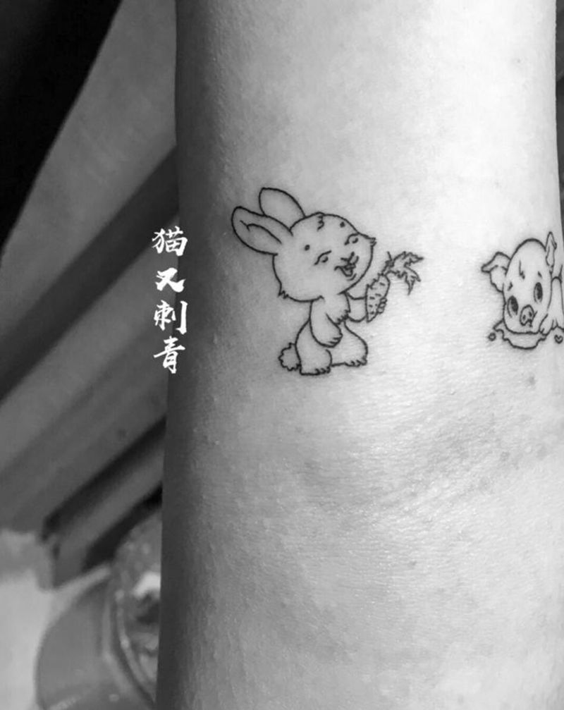 小可爱纹身图片_手臂纹身图案