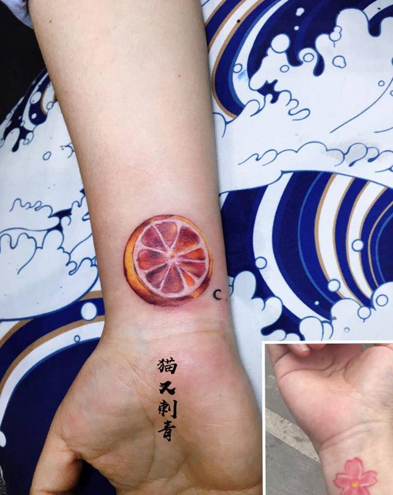 遮盖纹身图片_手臂水彩纹身图案