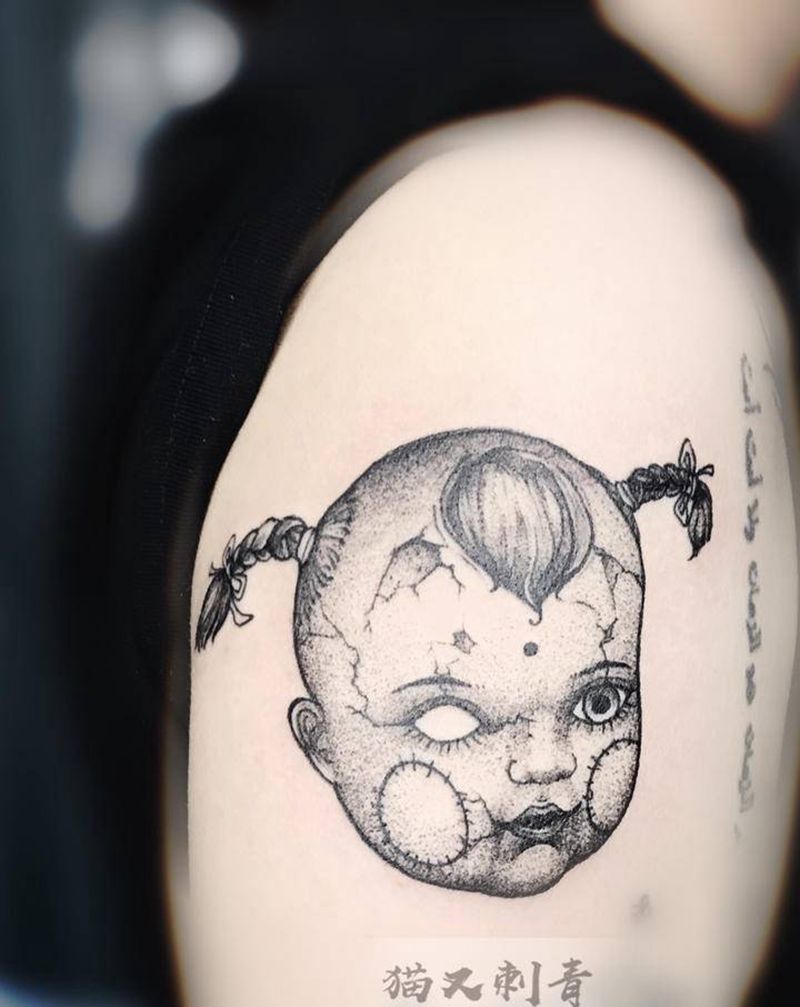 设计图稿纹身图片_手臂点刺纹身图案