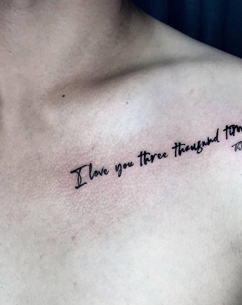 对老婆的爱意纹身图片_花体字纹身图案